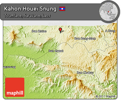 Physical 3D Map of Kahon Houei Snung