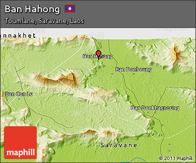 Physical 3D Map of Ban Hahong