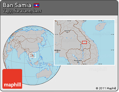 Gray Location Map of Ban Samia