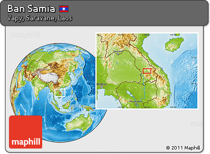 Physical Location Map of Ban Samia
