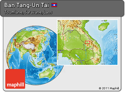 Physical Location Map of Ban Tang-Un Tai