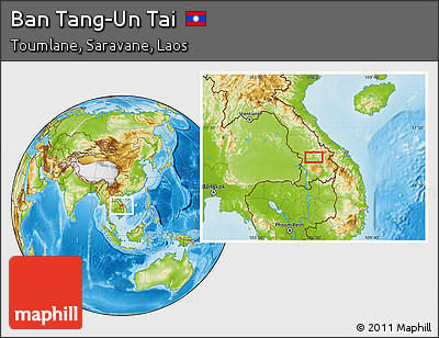 Physical Location Map of Ban Tang-Un Tai