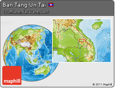 Physical Location Map of Ban Tang-Un Tai
