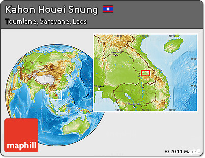 Physical Location Map of Kahon Houei Snung