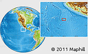 Physical Location Map of the area around 15° 48' 18" N, 106° 10' 30" W