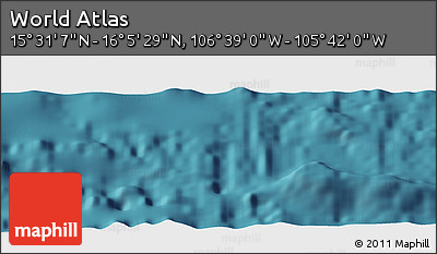 Satellite Panoramic Map of the Area around 15° 48' 18" N, 106° 10' 30" W