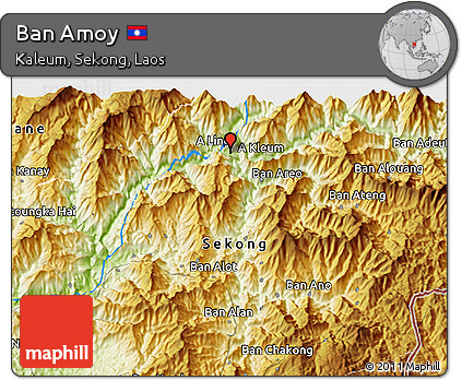 Physical 3D Map of Ban Amoy
