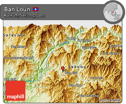 Physical 3D Map of Ban Loun