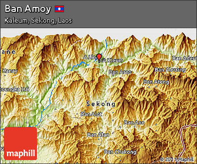 Physical 3D Map of Ban Amoy
