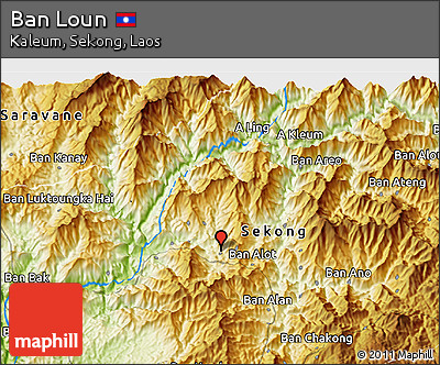 Physical 3D Map of Ban Loun
