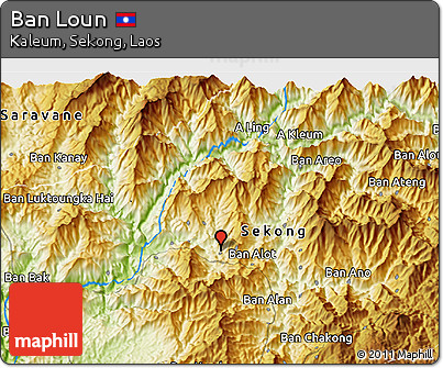 Physical 3D Map of Ban Loun