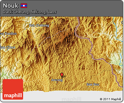 Physical 3D Map of Nouk