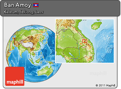 Physical Location Map of Ban Amoy