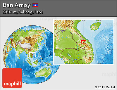 Physical Location Map of Ban Amoy