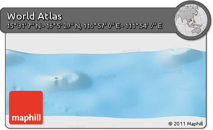 Physical Panoramic Map of the Area around 15° 48' 18" N, 111° 25' 30" E