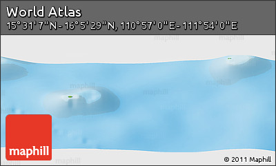 Physical Panoramic Map of the Area around 15° 48' 18" N, 111° 25' 30" E
