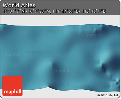 Satellite 3D Map of the Area around 15° 48' 18" N, 112° 16' 30" E