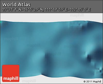 Satellite 3D Map of the Area around 15° 48' 18" N, 112° 16' 30" E