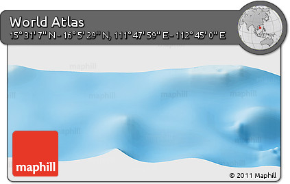 Physical Panoramic Map of the Area around 15° 48' 18" N, 112° 16' 30" E