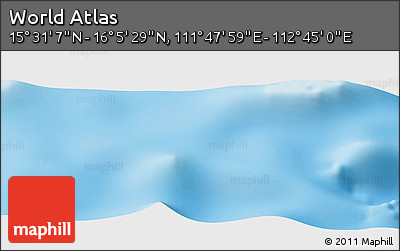 Physical Panoramic Map of the Area around 15° 48' 18" N, 112° 16' 30" E