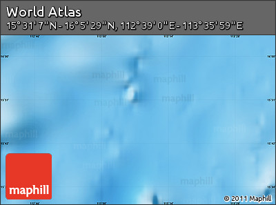 Physical Map of the Area around 15° 48' 18" N, 113° 7' 30" E