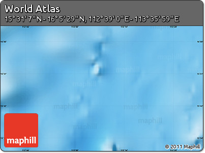 Physical Map of the Area around 15° 48' 18" N, 113° 7' 30" E