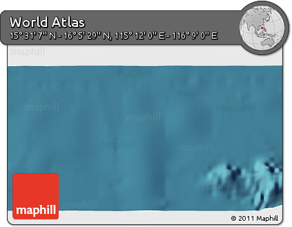 Satellite 3D Map of the Area around 15° 48' 18" N, 115° 40' 30" E