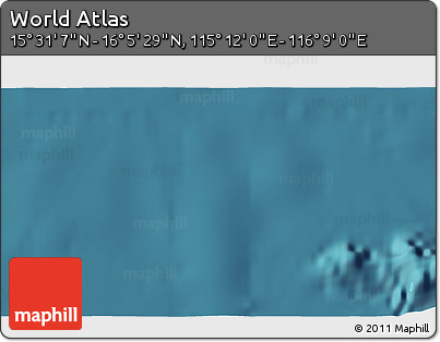 Satellite 3D Map of the Area around 15° 48' 18" N, 115° 40' 30" E