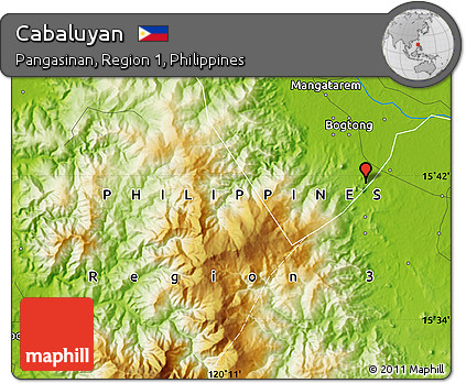 Physical Map of Cabaluyan