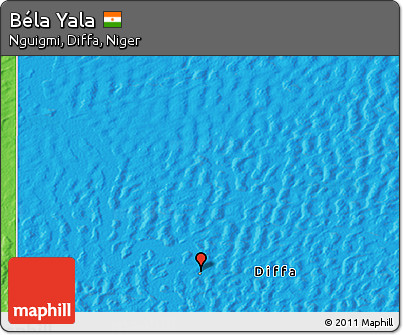 Political 3D Map of Béla Yala