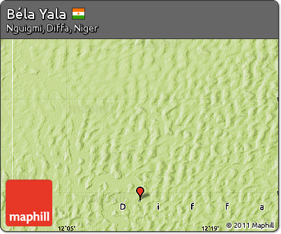 Physical Map of Béla Yala