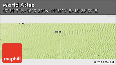 Physical Panoramic Map of the Area around 15° 48' 18" N, 11° 58' 29" E