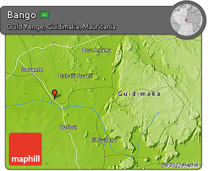 Physical 3D Map of Bango