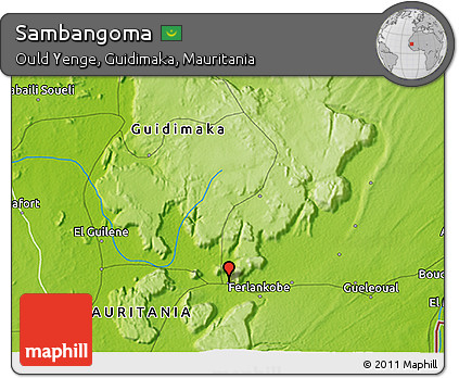 Physical 3D Map of Sambangoma