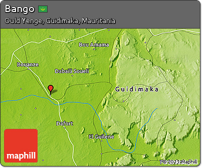 Physical 3D Map of Bango