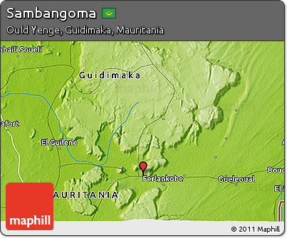 Physical 3D Map of Sambangoma