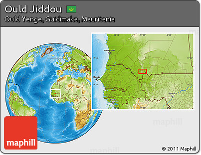 Physical Location Map of Ould Jiddou
