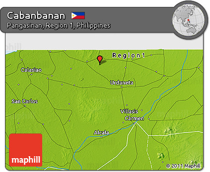 Physical 3D Map of Cabanbanan