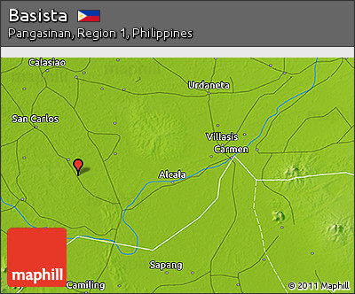 Physical 3D Map of Basista