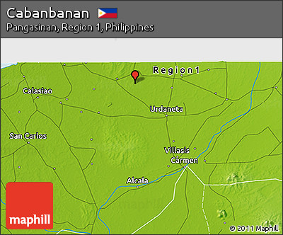 Physical 3D Map of Cabanbanan
