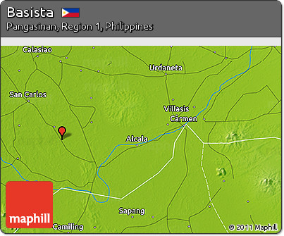 Physical 3D Map of Basista