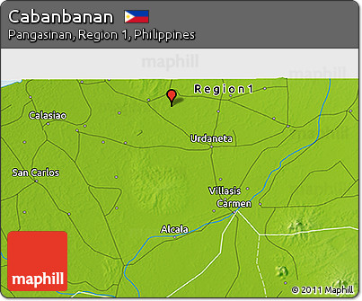 Physical 3D Map of Cabanbanan