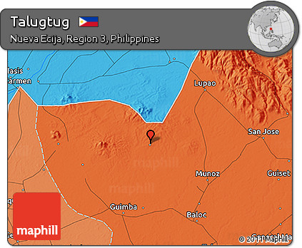 Political 3D Map of Talugtug