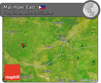 Satellite 3D Map of Malimpec East
