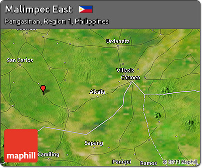 Satellite 3D Map of Malimpec East