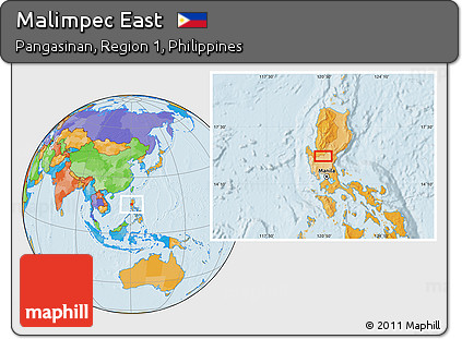 Political Location Map of Malimpec East