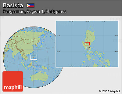 Savanna Style Location Map of Basista