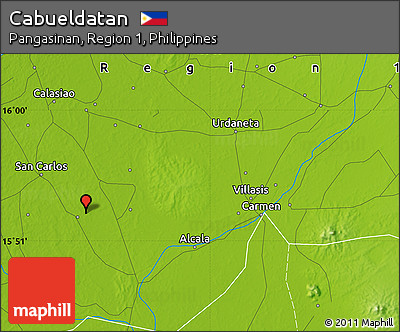 Physical Map of Cabueldatan