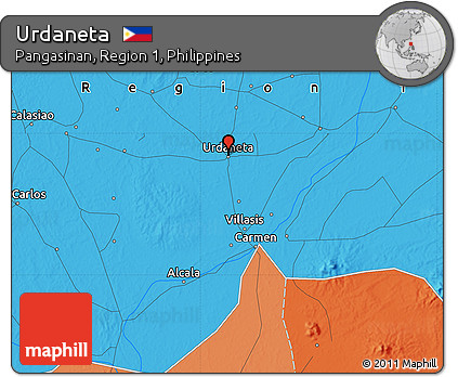 Political Map of Urdaneta