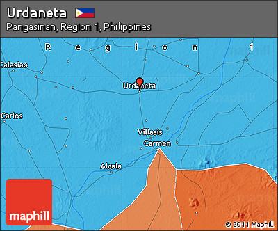 Political Map of Urdaneta
